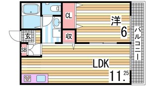 イエローヒルズ　Ｄ棟の物件間取画像